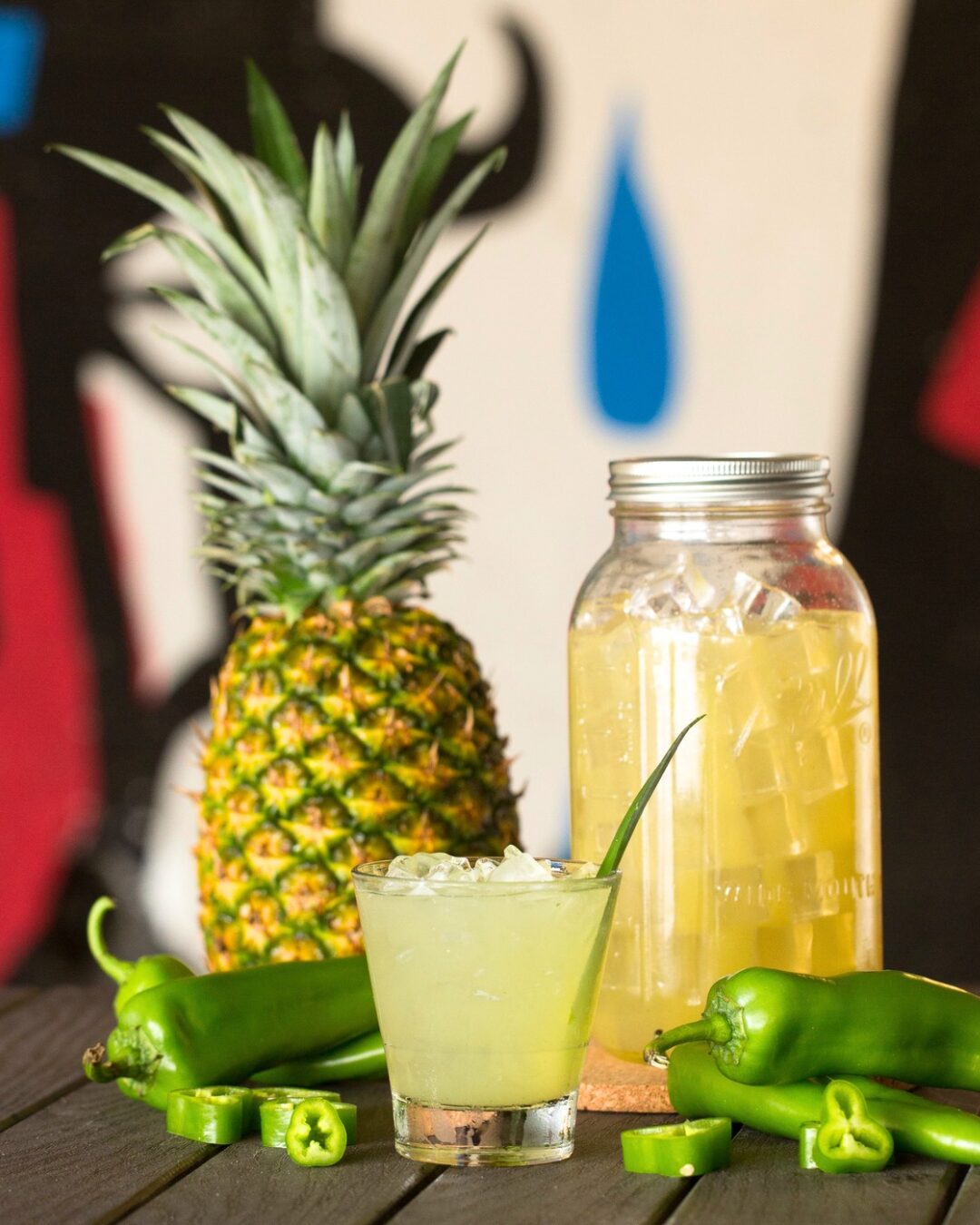 Pineapple jalapeño margarita
